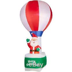 12ft Christmas Santa Hot Air Balloon Airblown Inflatable Kaleidoscopic NIB