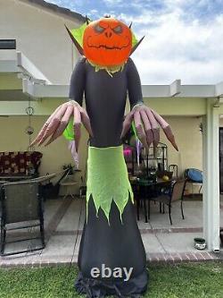 12ft Gemmy Airblown Inflatable Halloween Grimace Pumpkin #64112