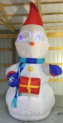 12ft Gemmy Airblown Inflatable Prototype Christmas LightSync Snowman #37641