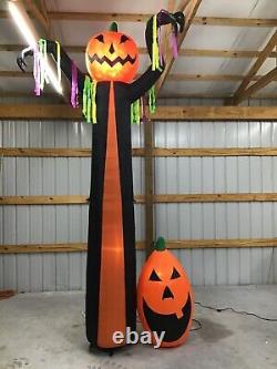 12ft Gemmy Airblown Inflatable Prototype Halloween Frightening Pumpkin #222220