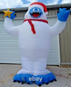 12ft Gemmy Christmas Inflatable Airblown-Bumble withSanta Hat 12ft Gemmy Christmas Inflatable Airblown-Bumble withSanta Hat