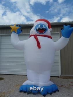 12ft Gemmy Christmas Inflatable Airblown-Bumble withSanta Hat 12ft Gemmy Christmas Inflatable Airblown-Bumble withSanta Hat