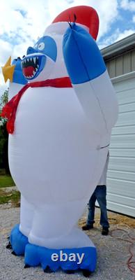 12ft Gemmy Christmas Inflatable Airblown-Bumble withSanta Hat 12ft Gemmy Christmas Inflatable Airblown-Bumble withSanta Hat