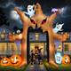 12ft Halloween Inflatable Clown Archway With Lights Outdoor Blow Up Yard Lawn De