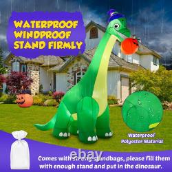 13Ft Giant Halloween Dinosaur Inflatable Decorations, Bite Large Pumpkin with Wi 13Ft Giant Halloween Dinosaur Inflatable Decorations, Bite Large Pumpkin with Wi