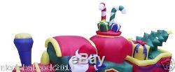 144' CHRISTMAS SANTA TRAIN With TREES & CANDY AIRBLOWN INFLATABLE YARD DECOR