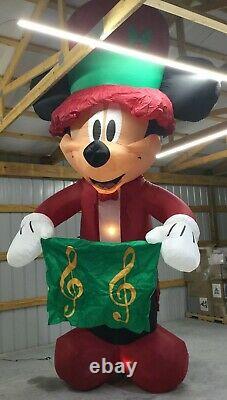 14ft Gemmy Airblown Inflatable Prototype Christmas Mickey withCaroling Book#111855