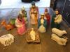 15 Piece Blow Mold Nativity Scene Christmas Nice