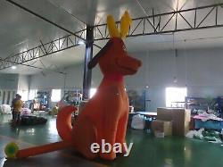 15FT Inflatable Christmas Max the Dog Xmas Holiday Decoration WithFan in Stock