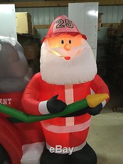 15ft Gemmy Airblown Inflatable Christmas Animated Fire Engine Prototype
