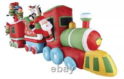 16 Ft L COLOSSAL CHRISTMAS SANTA TRAIN AIRBLOWN INFLATABLE LIGHTED YARD DECOR