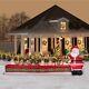 16 Ft Santa Feeding Eight Reindeers Airblown Lighted Yard Inflatable