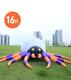 16' Halloween Inflatable Spider With Magic Led Lights By Deekom