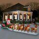 17.5 Ft Colossal Lighted Santa & Rudolph Sleigh Airblown Inflatable Yard Decor