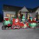 17 Ft Colossal Santa's Train Christmas Airblown Lighted Yard Inflatable