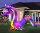18 Ft Colossal Two Headed Serpent With Swirling Lights Airblown Yard Inflatable