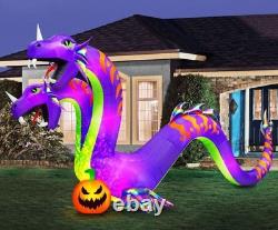 18 Ft COLOSSAL TWO HEADED SERPENT WITH SWIRLING LIGHTS Airblown Yard Inflatable 18 Ft COLOSSAL TWO HEADED SERPENT WITH SWIRLING LIGHTS Airblown Yard Inflatable