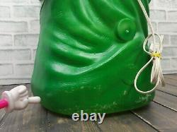 1980's Vintage Green Wise Men Kings Lighted Blow Mold Christmas Nativity Empire