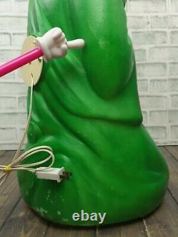 1980's Vintage Green Wise Men Kings Lighted Blow Mold Christmas Nativity Empire