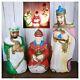 1982 Vtg Christmas Blow Mold Plastic Nativity Wise Men-set Of 3 Carolina Ent