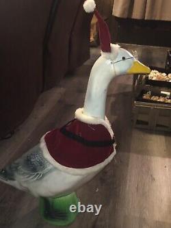 1987 Union Products 23 Goose Blow Mold With 2 Christmas Outfits+ 7 more Costumes