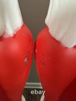 1988 TPI Nutcracker Soldiers Christmas Blow Mold 38 inch Matching Pair Vintage 2 1988 TPI Nutcracker Soldiers Christmas Blow Mold 38 inch Matching Pair Vintage 2