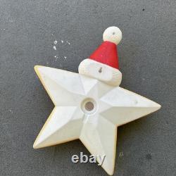 1991 Union Products 16 Santa Star gingerbread Face Blow Mold small flaw shown
