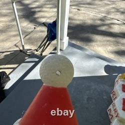 1991 Union Products 16 Santa Star gingerbread Face Blow Mold small flaw shown