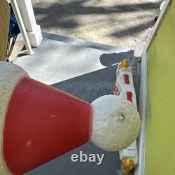 1991 Union Products 16 Santa Star gingerbread Face Blow Mold small flaw shown