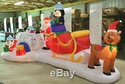 19ft Gemmy Airblown Inflatable Prototype Christmas Colossal Igloo Scene #80148