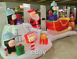 19ft Gemmy Airblown Inflatable Prototype Christmas Colossal Igloo Scene #80148