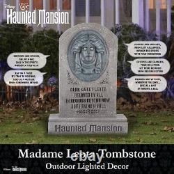 2.5' Ft Disney's Haunted Mansion Talking Madame Leota Tombstone Yard Decor