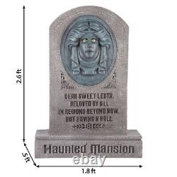 2.5' Ft Disney's Haunted Mansion Talking Madame Leota Tombstone Yard Decor