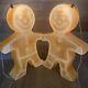 2 Gingerbread Man Blow Mold 23.5 X 16christmas Holiday Decorations Set Lights