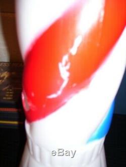 2 Lighted Red / White & Blue 36 Holiday Candle, Patriot Union Prod. Blow Molds