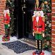(2) Standing 36 Regal Toy Soldiers Christmas Porch Yard Hearth Display New