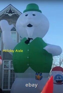 20' COLOSSAL SAM THE SNOWMAN Air blown Lighted Yard Inflatable