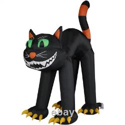 20 Ft. Black Cat Halloween Inflatable with Lights