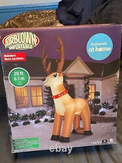 20 Ft Foot Airblown Inflatable Christmas Giant Huge Reindeer- Gemmy- New