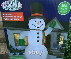 20 Ft Snowman Gemmy Airblown Christmas Inflatable