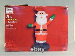 20 ft. Giant Lighted Santa Gemmy Inflatable