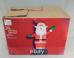 20 ft. Giant Lighted Santa Gemmy Inflatable