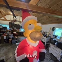 2002 Simpsons Santa Homer Christmas Inflatable With Box D'oh Nuts 9ft Gemmy 2002 Simpsons Santa Homer Christmas Inflatable With Box D'oh Nuts 9ft Gemmy
