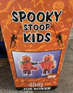 2003 Kmart Pumpkin STOOP KIDS 36 Tall JOE BOXER Dolls Halloween Decoration