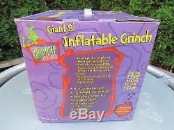 2004 Giant 8' Foot Grinch Inflatable How The Stole Christmas Dr Seuss Lights Up