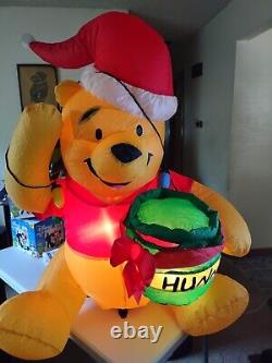 2005 Gemmy Winnie the Pooh & Mickey Mouse Christmas Inflatable Blow Up Lighted