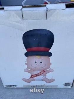 2007 Gemmy Happy New Year Baby Lighted Inflatable Yard Decoration Large