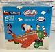 2007 Gemmy Peanuts 6' Airblown Inflatable Christmas Snoopy Airplane Red Baron