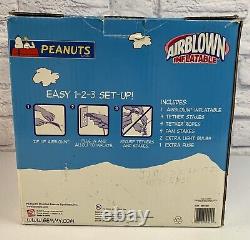 2007 Gemmy Peanuts 6' Airblown Inflatable Christmas Snoopy Airplane Red Baron