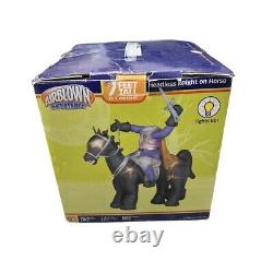 2008 Gemmy 7' Lighted Halloween Headless Horseman Inflatable Airblown New Sealed